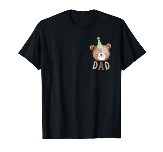 Dad Bear 1st Birthday Beary First Birthday Matching Family T-Shirt