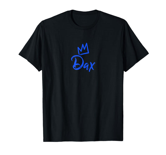 Dax the King / Blue Crown & Name for Men Called Dax T-Shirt
