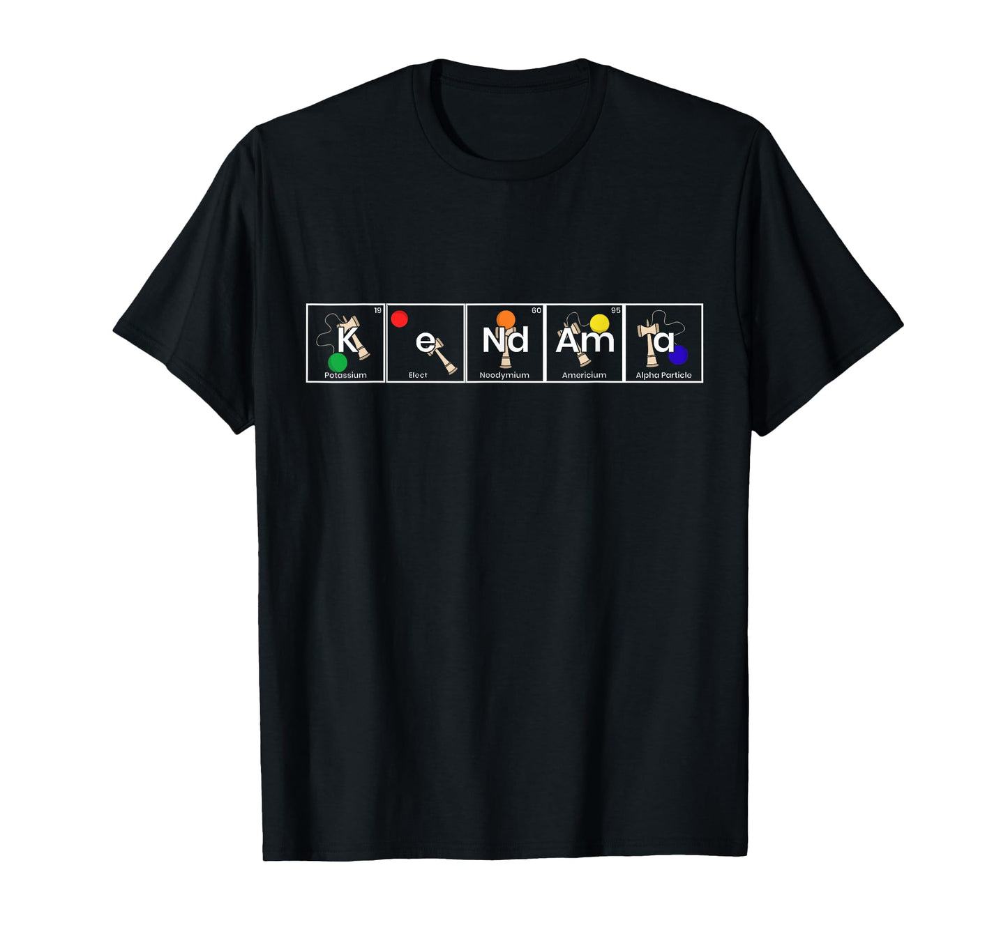 Kendama Elements Japanese Toy Sword And Ball Game Gift T-Shirt