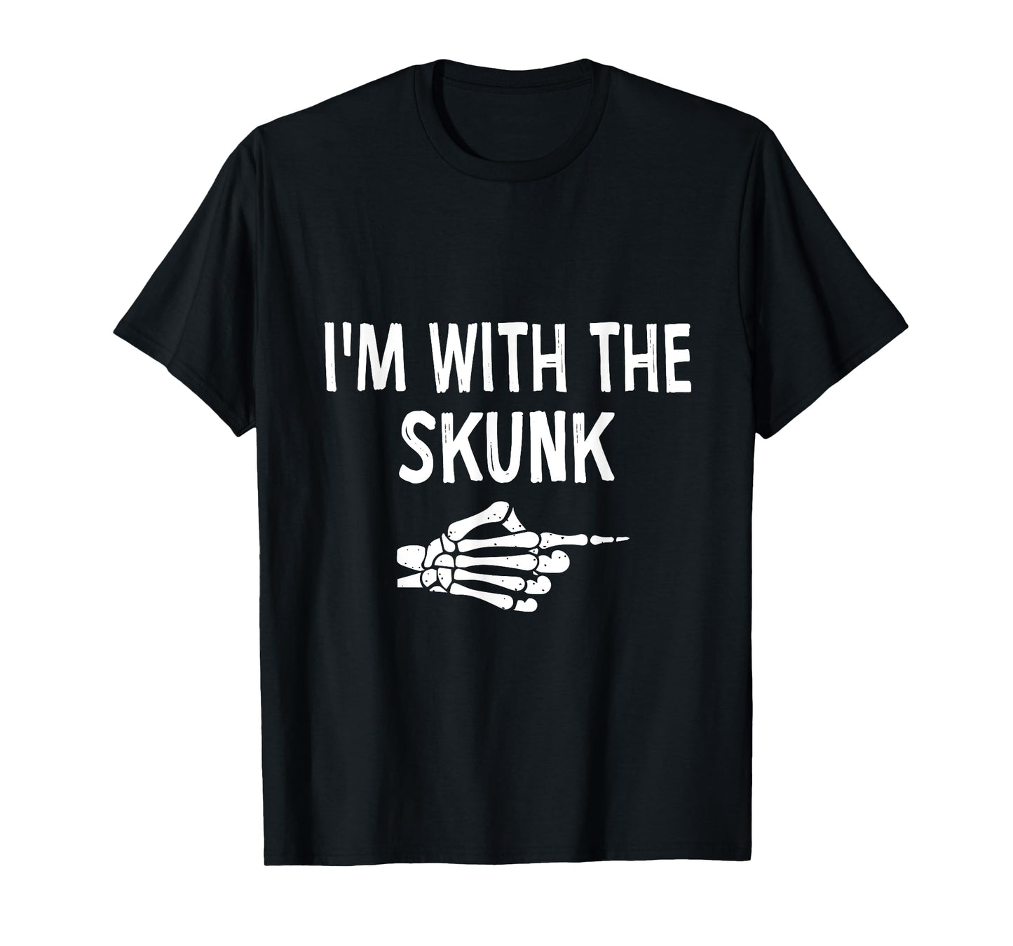 I'm With The Skunk Funny Matching Couple Halloween Costume T-Shirt