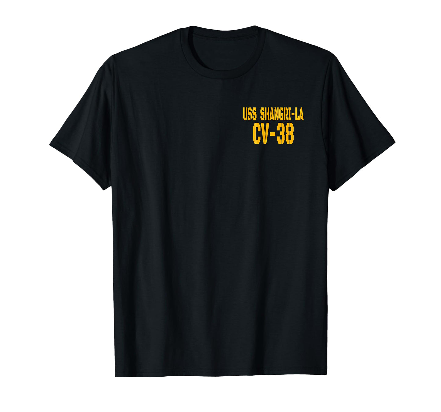 USS Shangri-La CV-38 Aircraft Carrier Veteran Day Front&Back T-Shirt