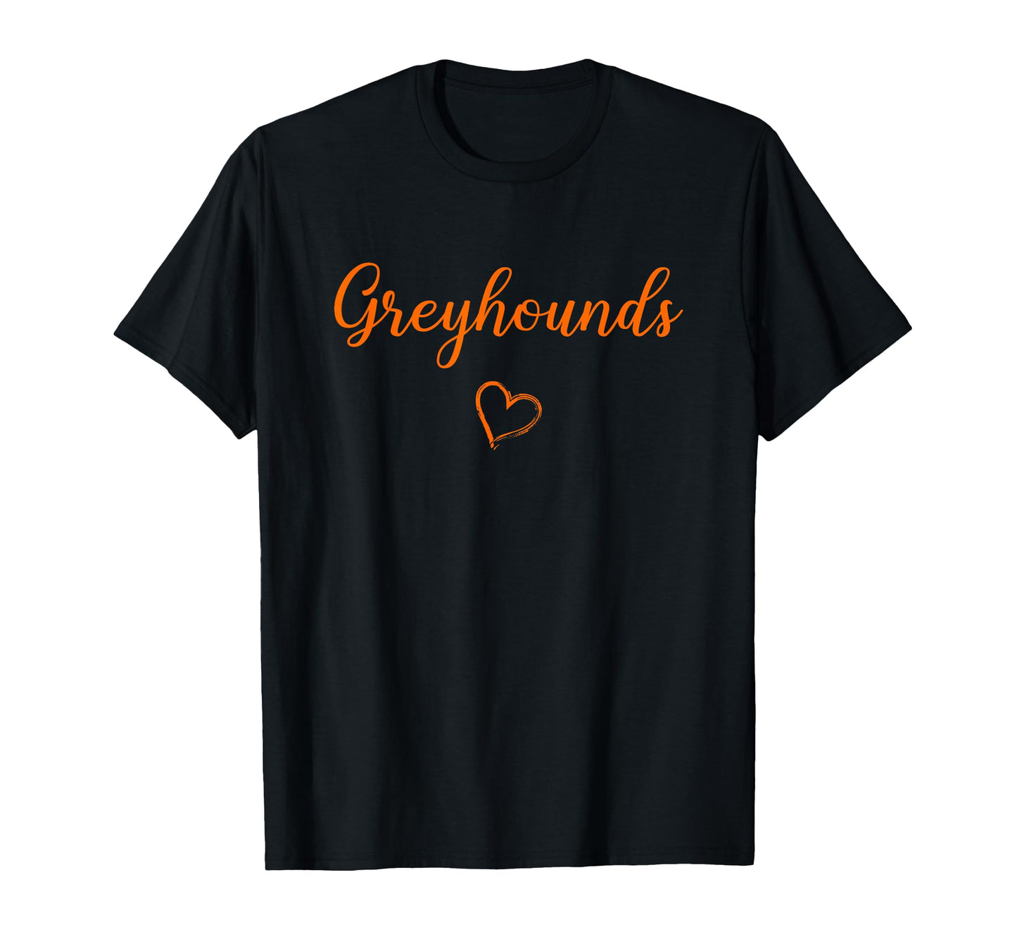 Clayton Greyhounds Above Small Heart T-Shirt