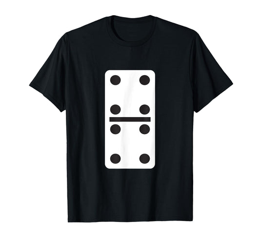 Double Four Dominoes T-Shirt Halloween Costume 4 Domino Game T-Shirt