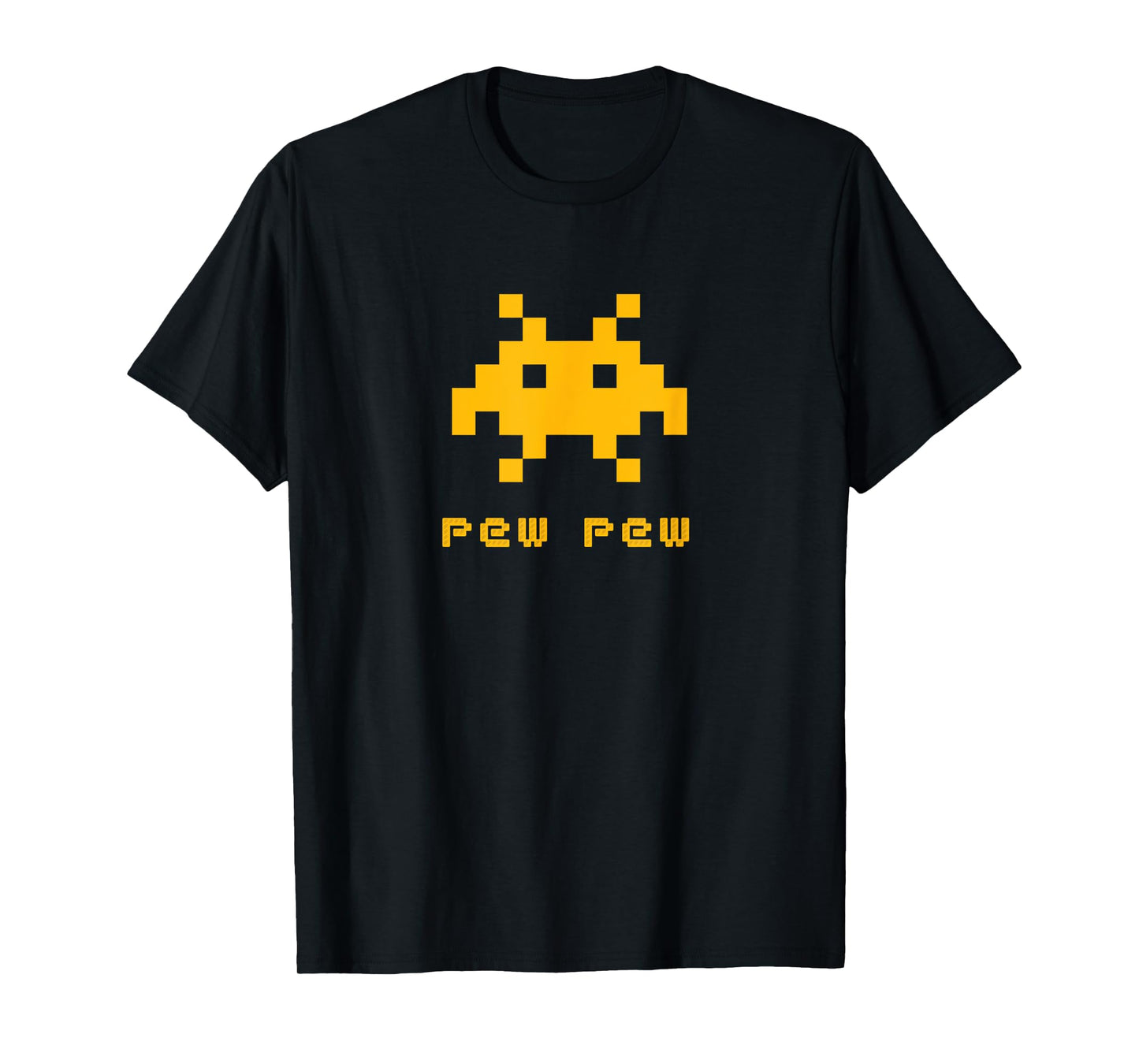 Alien Invaders Pew Pew Space 8-bit Retro Video Game Gift T-Shirt