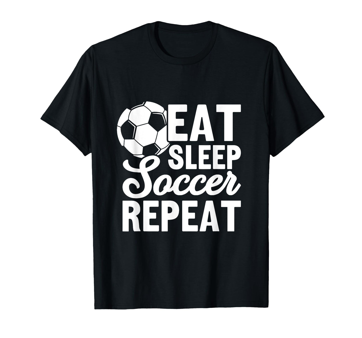 Eat Sleep Soccer Repeat Kids T-Shirt