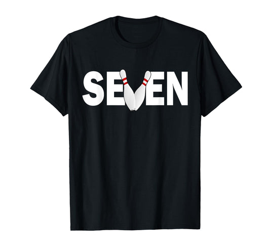 7th Birthday Seven 7 Years Old Bowling Party 2012 Birthday T-Shirt
