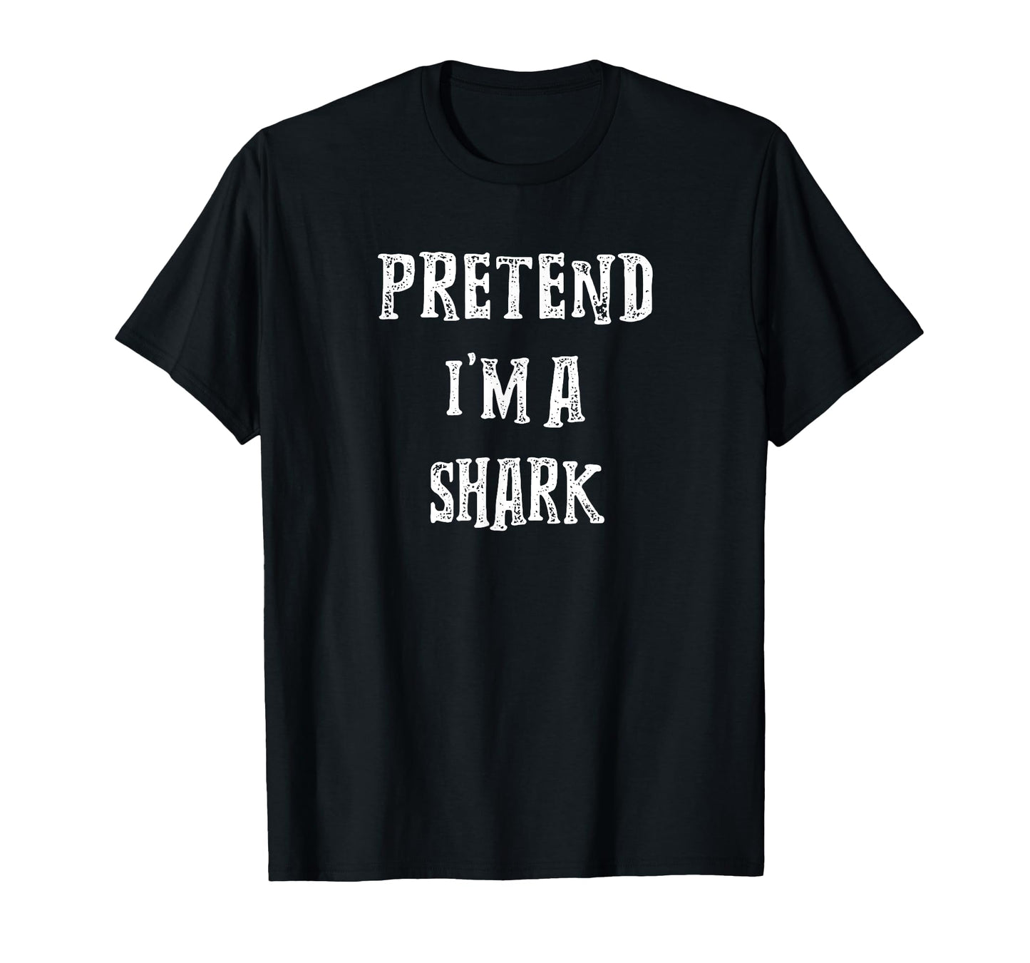 Pretend I'm A Shark Halloween Costume Couples Matching T-Shirt
