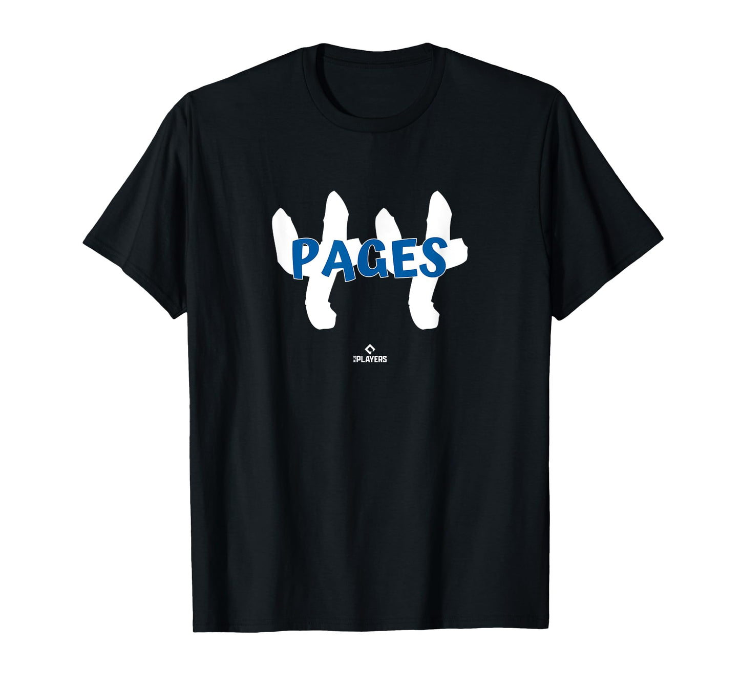 Name and Number Andy Pages Los Angeles Baseball MLBPA T-Shirt