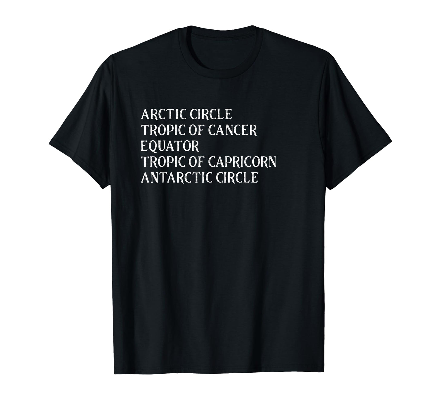 Geography Class Circle of Latitude Lines Equator Reference T-Shirt