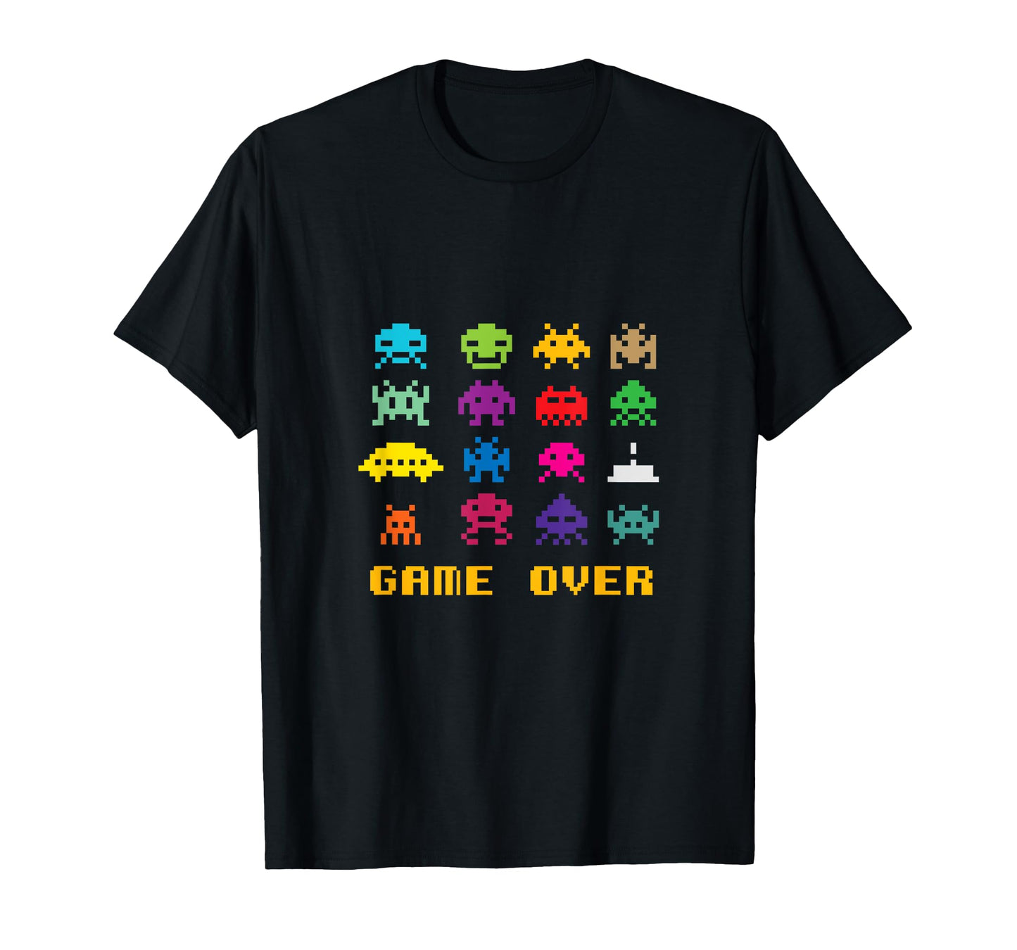 "Game Over" retro alien invaders tshirt 80s 8-bit video game T-Shirt
