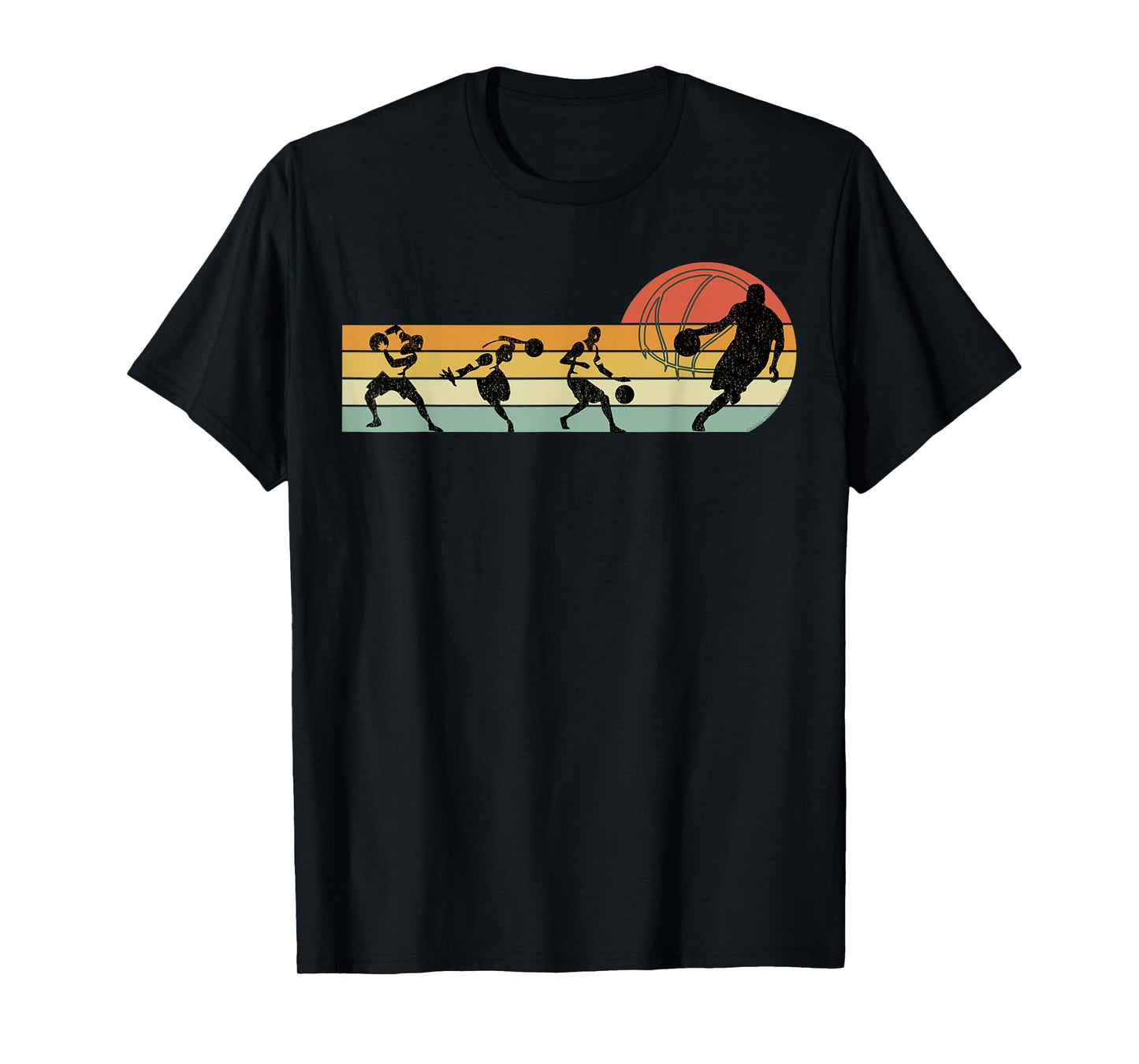 Cool Retro Basketball Player - Basketball T-Shirt