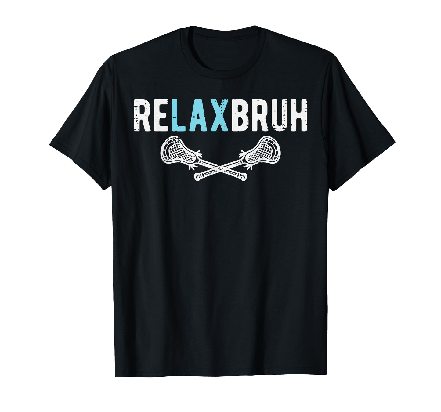 Lacrosse Re Lax Relax Bruh Funny Humor Joke Boys Kids Men T-Shirt