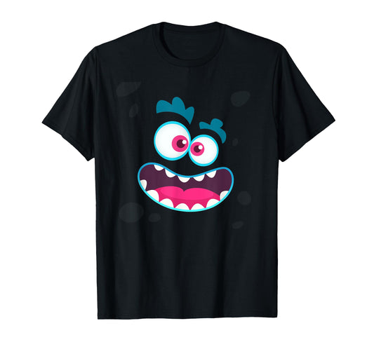 Cute Monster Face Emotion Halloween Costume Gift T-Shirt