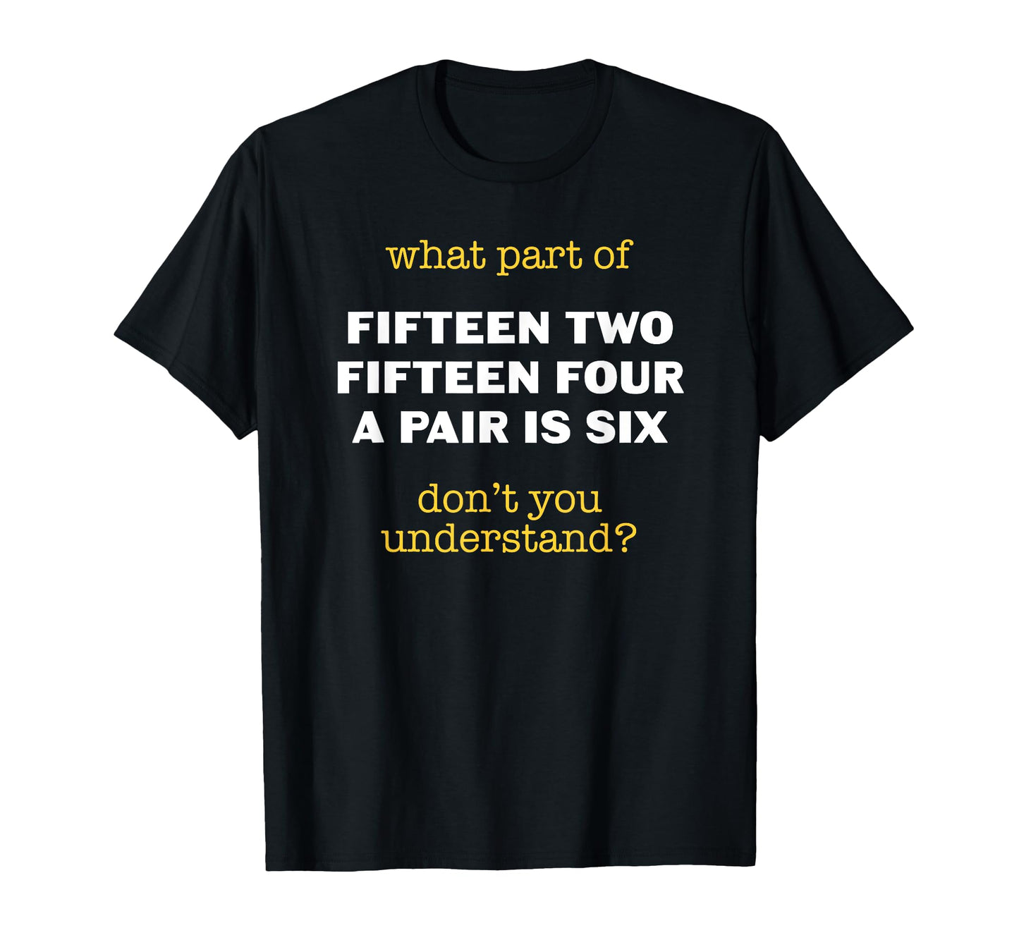 Funny Cribbage Player Apparel Unisex-Adults Black T-Shirt Small