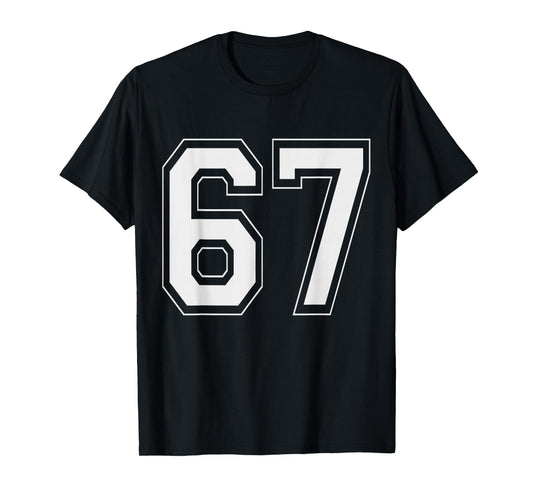 67 Meme Number Six Seven Gen Alpha Slang 6 7 T-Shirt