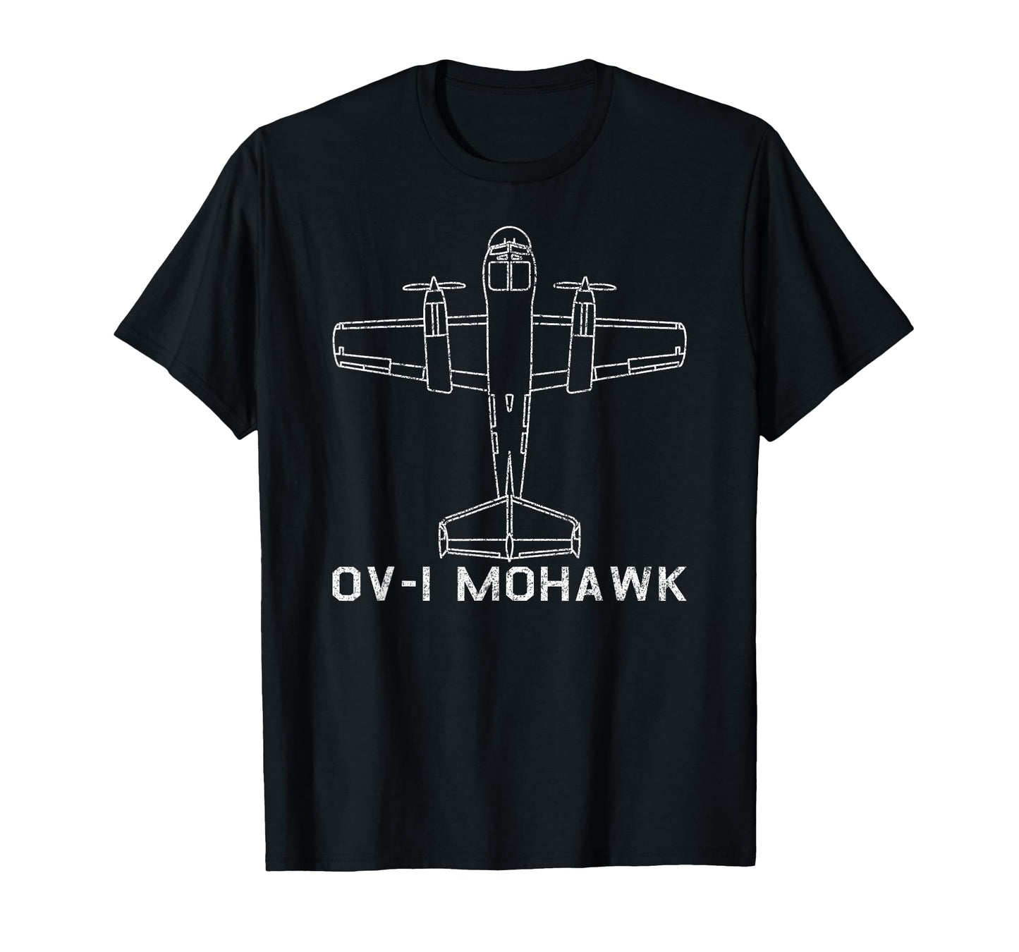 OV-1 Mohawk Attack Observation Plane USA Warplane Gift T-Shirt