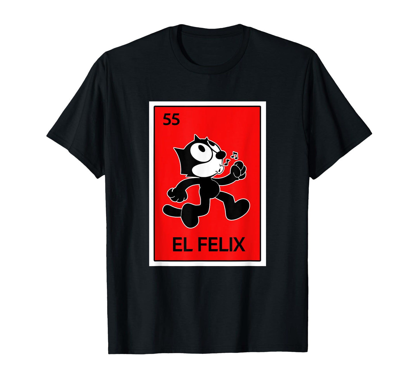 Mexican Lottery Designs El Felix, Cat Cartoon, Parody T-Shirt