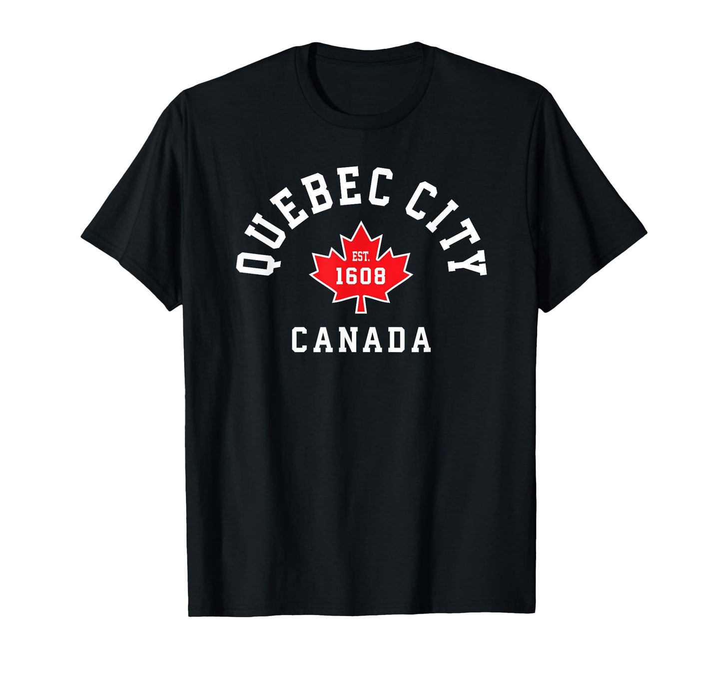 Quebec City Canada T-Shirt Canadian Flag Maple Leaf Gift Tee T-Shirt