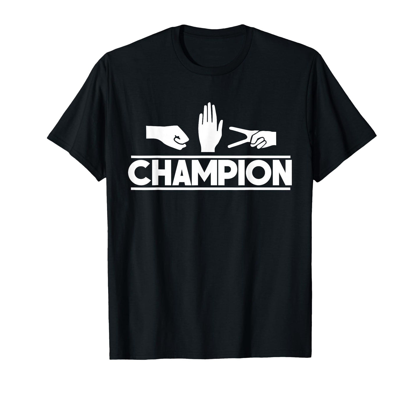Rock Paper Scissors Master Supreme Champion Joke Novelty Tee T-Shirt