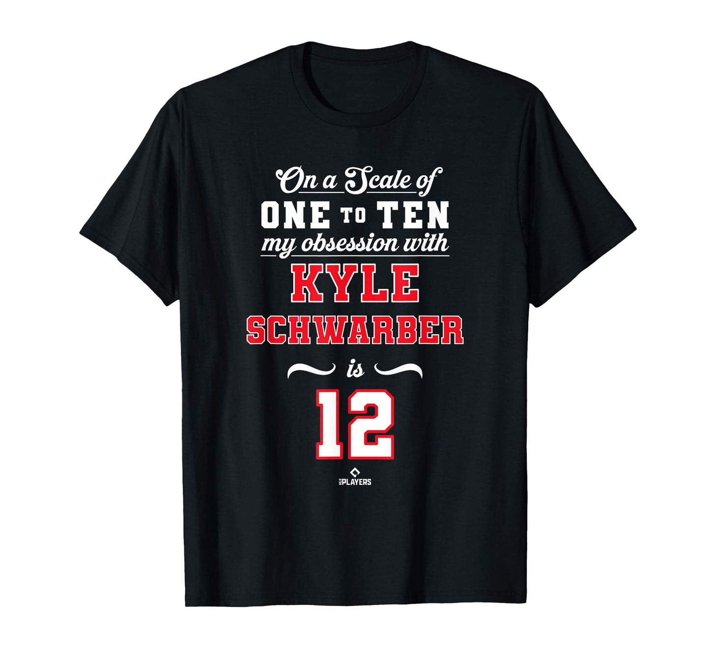 Obsession Kyle Schwarber 12 Philadelphia MLBPA T-Shirt