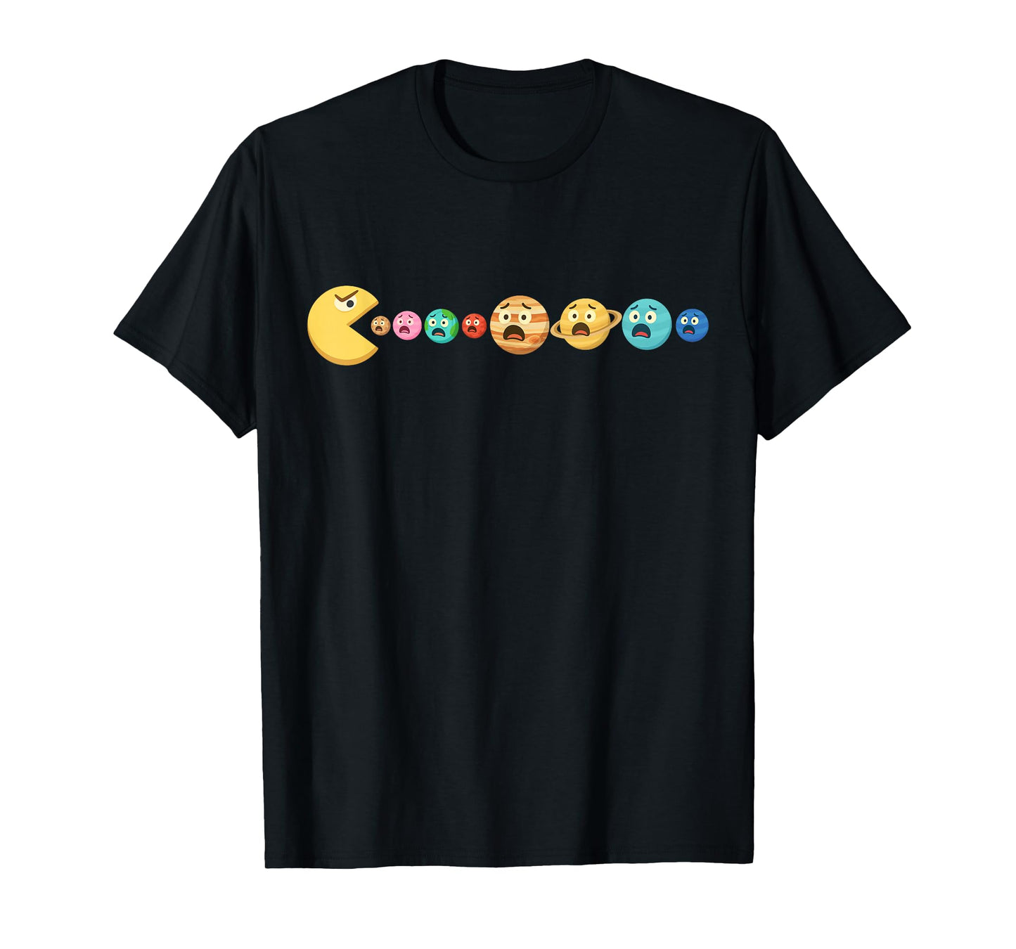 Hungry Sun Planets in Panic Funny Space Drama Video Games T-Shirt