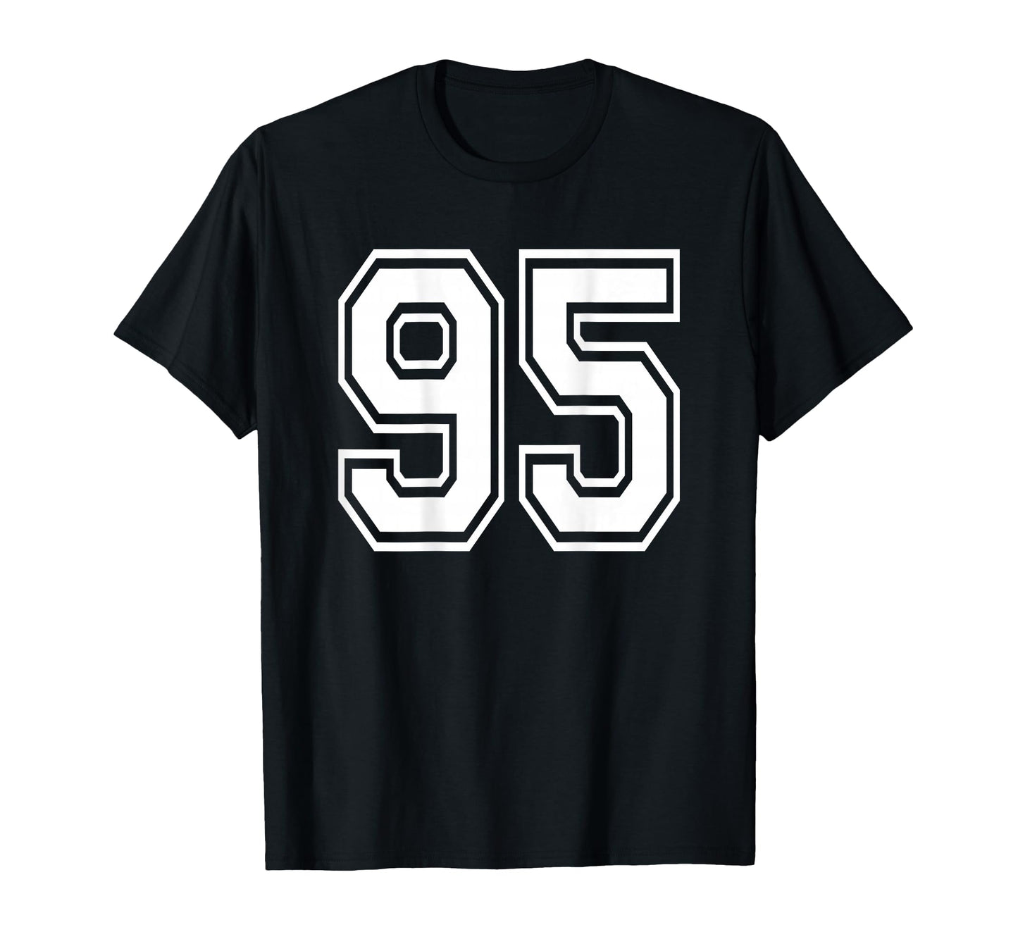 Number 95 T-Shirt Sports Player Number BACK Of Shirt Only T-Shirt