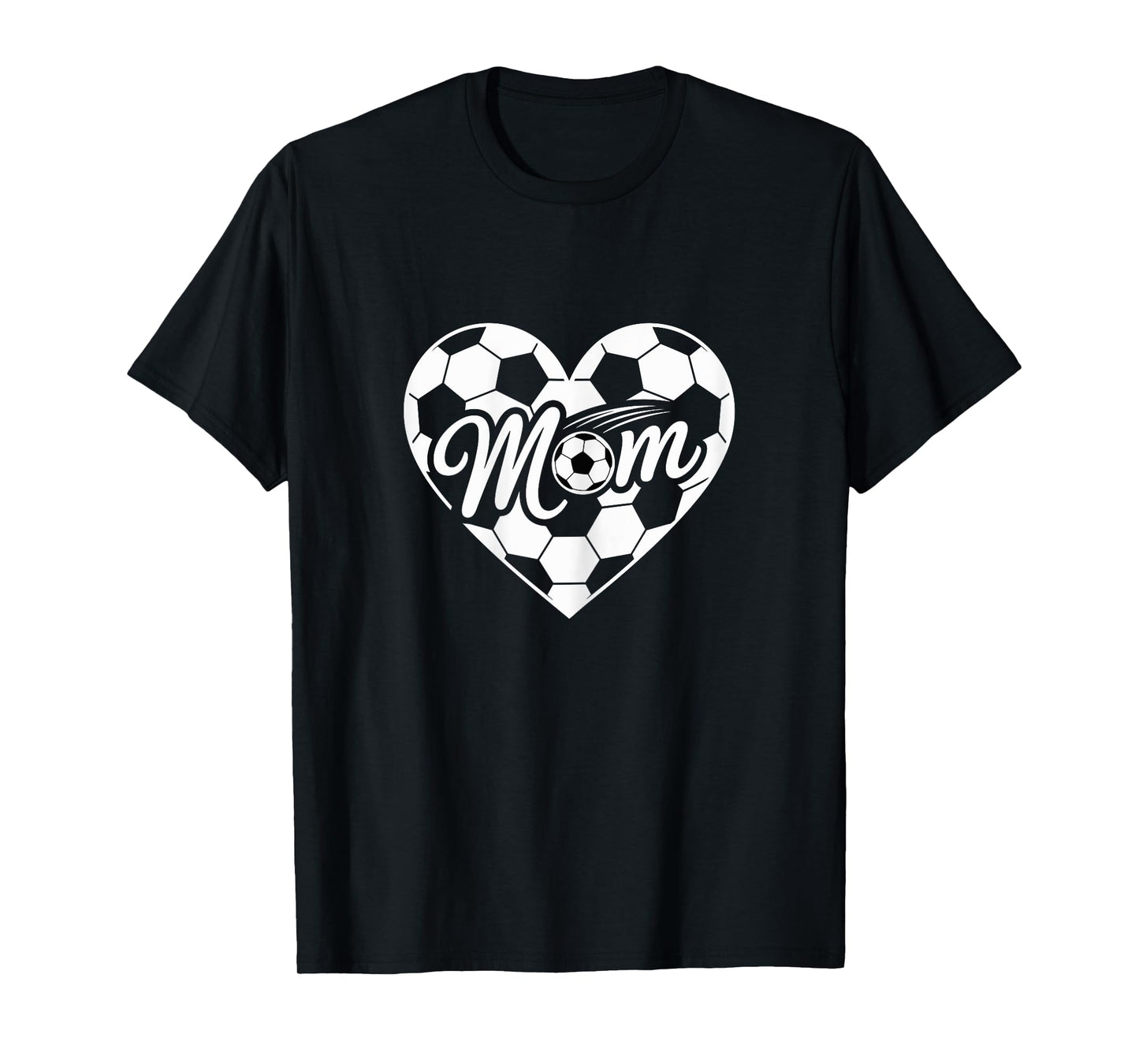 Game Day Team Sports Heart Mothers Day Soccer Mom Women T-Shirt