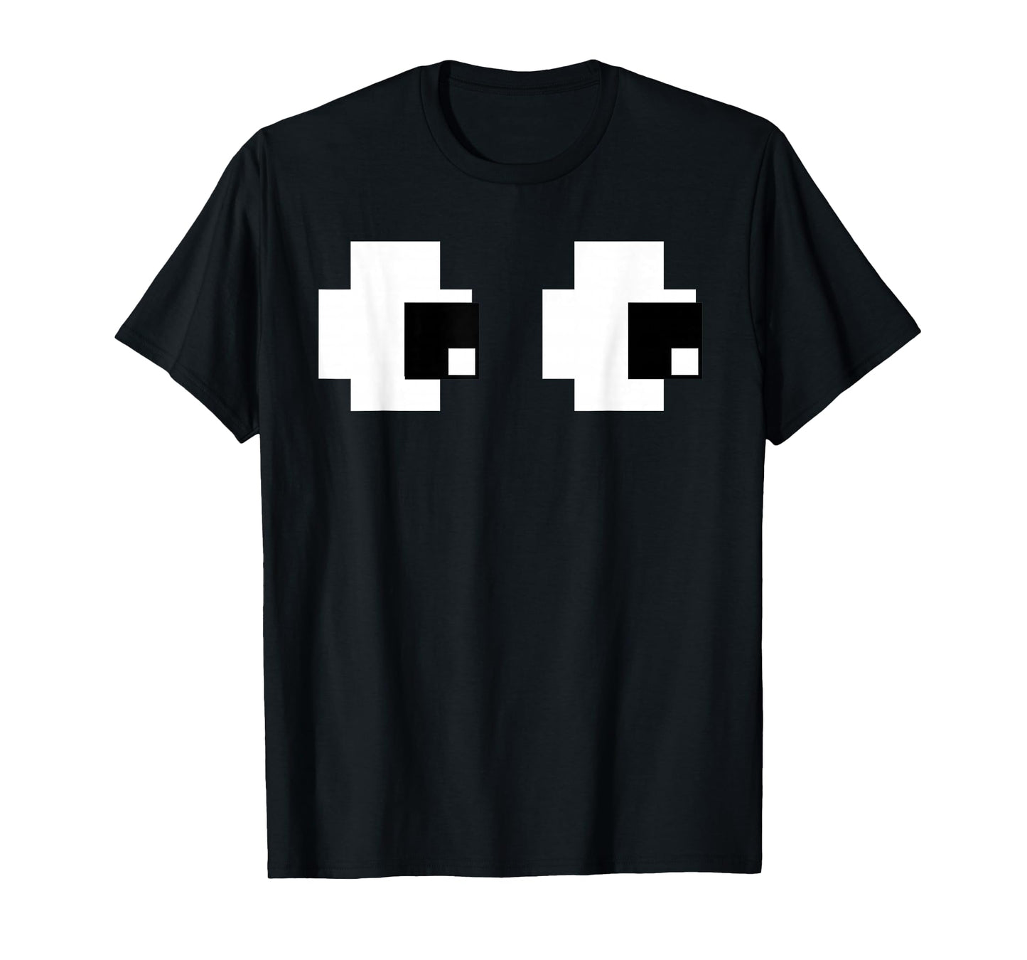 Retro Arcade Game Ghost Eyes Group Halloween Costume T-Shirt