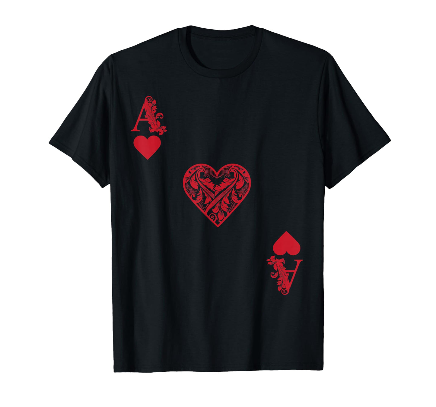 Ace Of Hearts Costume Shirt - Funny Halloween Gift Tshirt T-Shirt