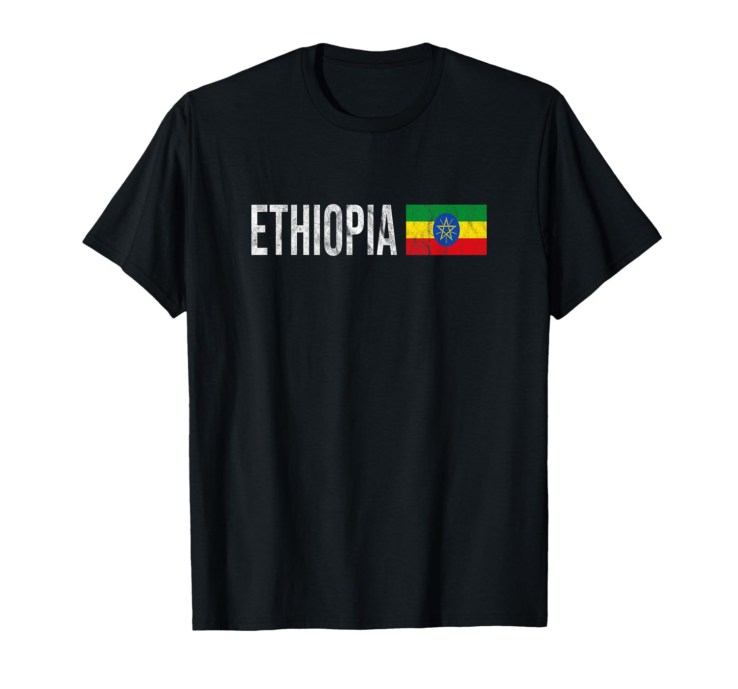 Ethiopia Flag Souvenir - Retro Ethiopian Design T-Shirt