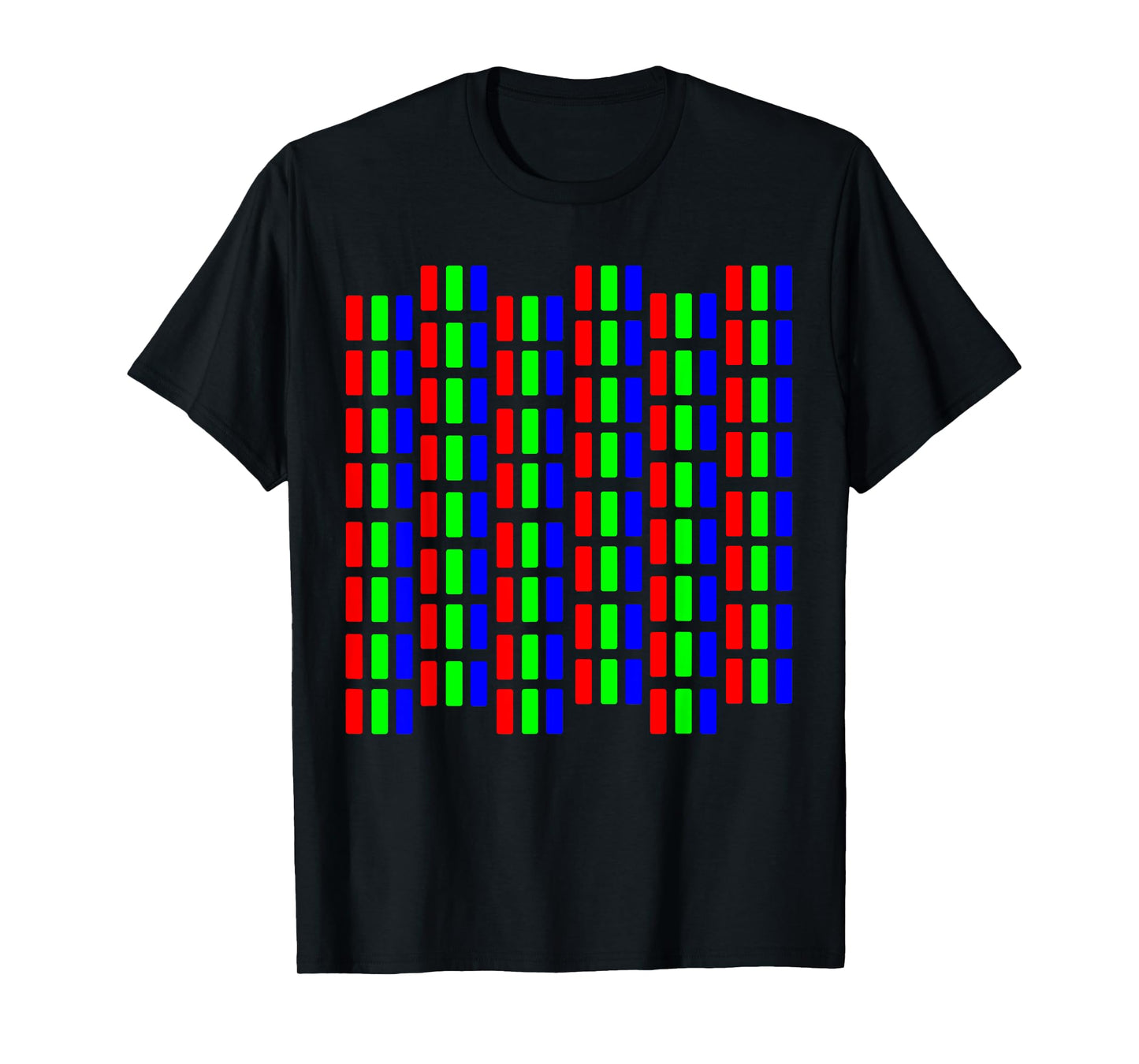 Retro CRT Pixel Pattern - Vintage Gaming & Tech Design T-Shirt
