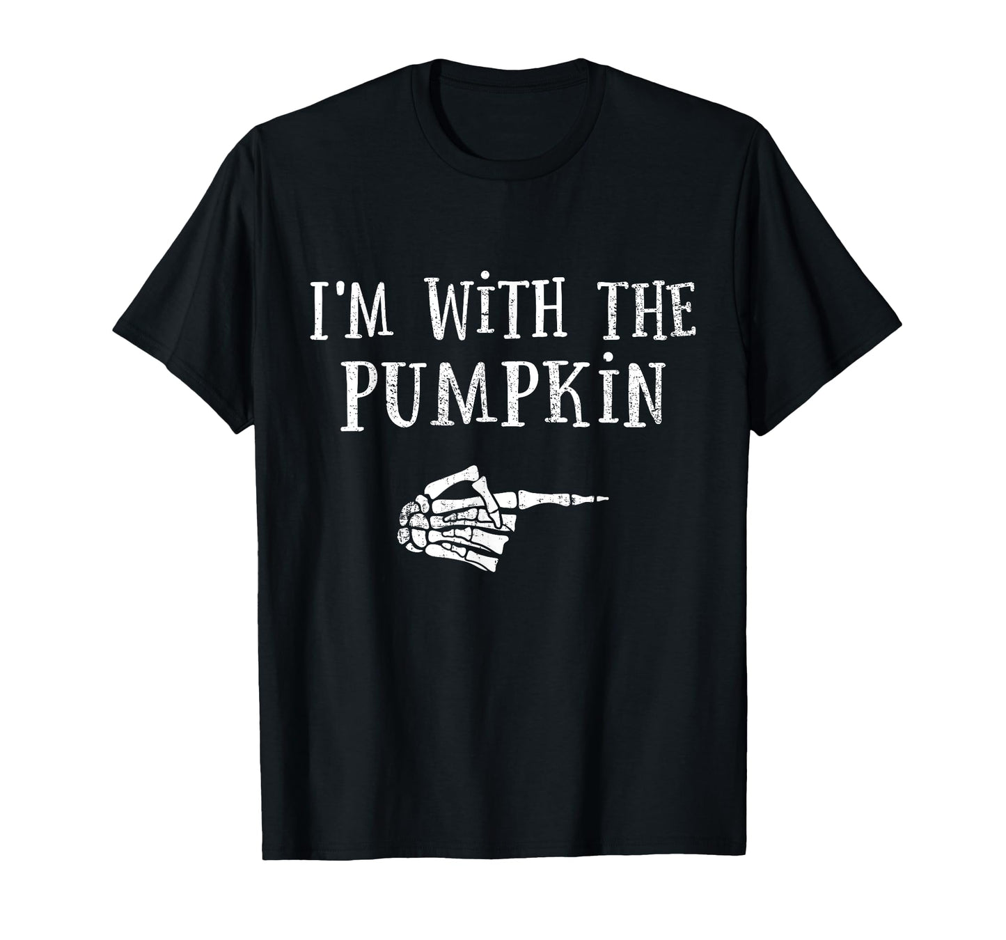 Im with pumpkin matching partner couple costume halloween T-Shirt