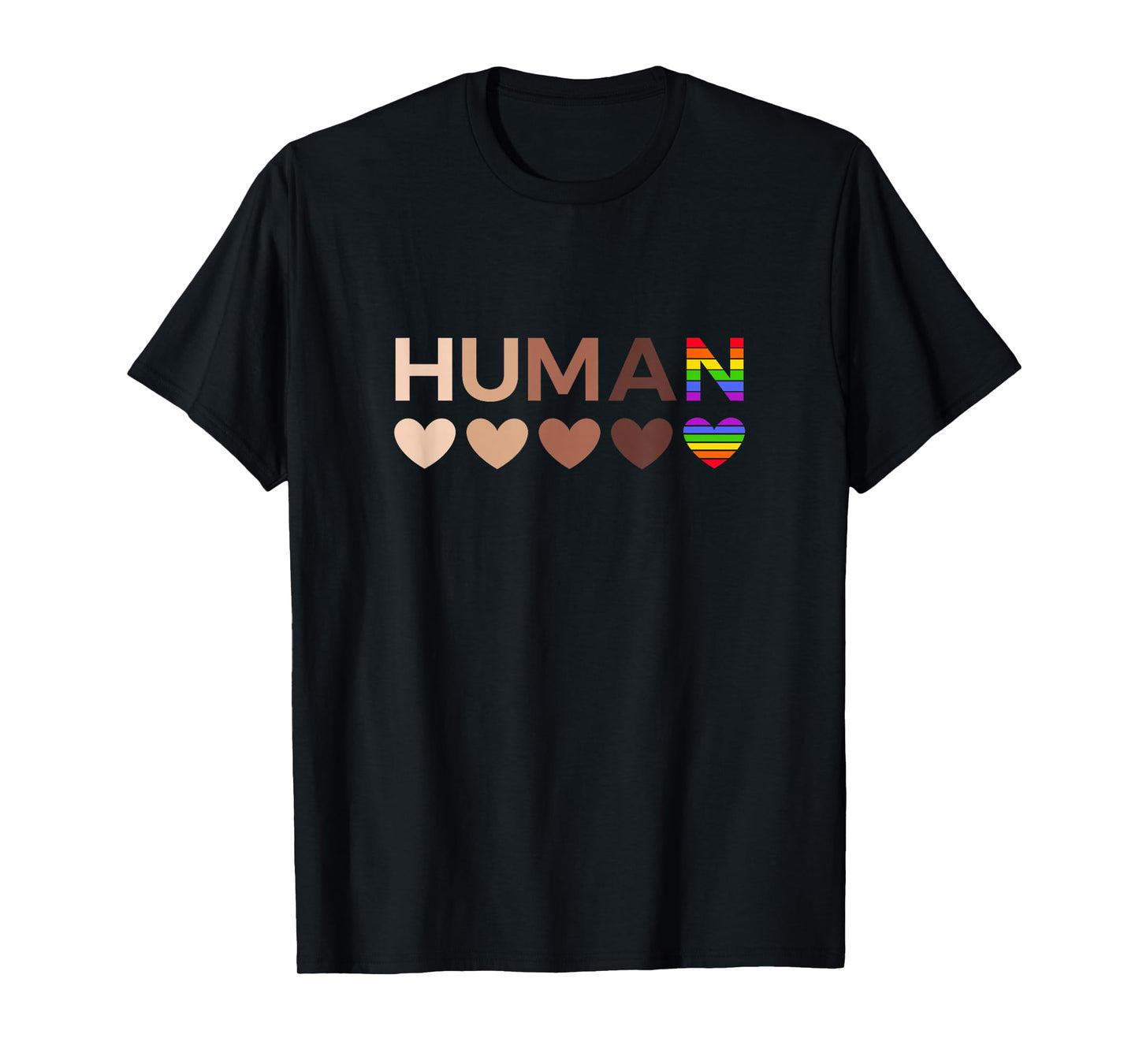 All-Inclusive Hearts for BLM Racial Justice & Human Equality T-Shirt