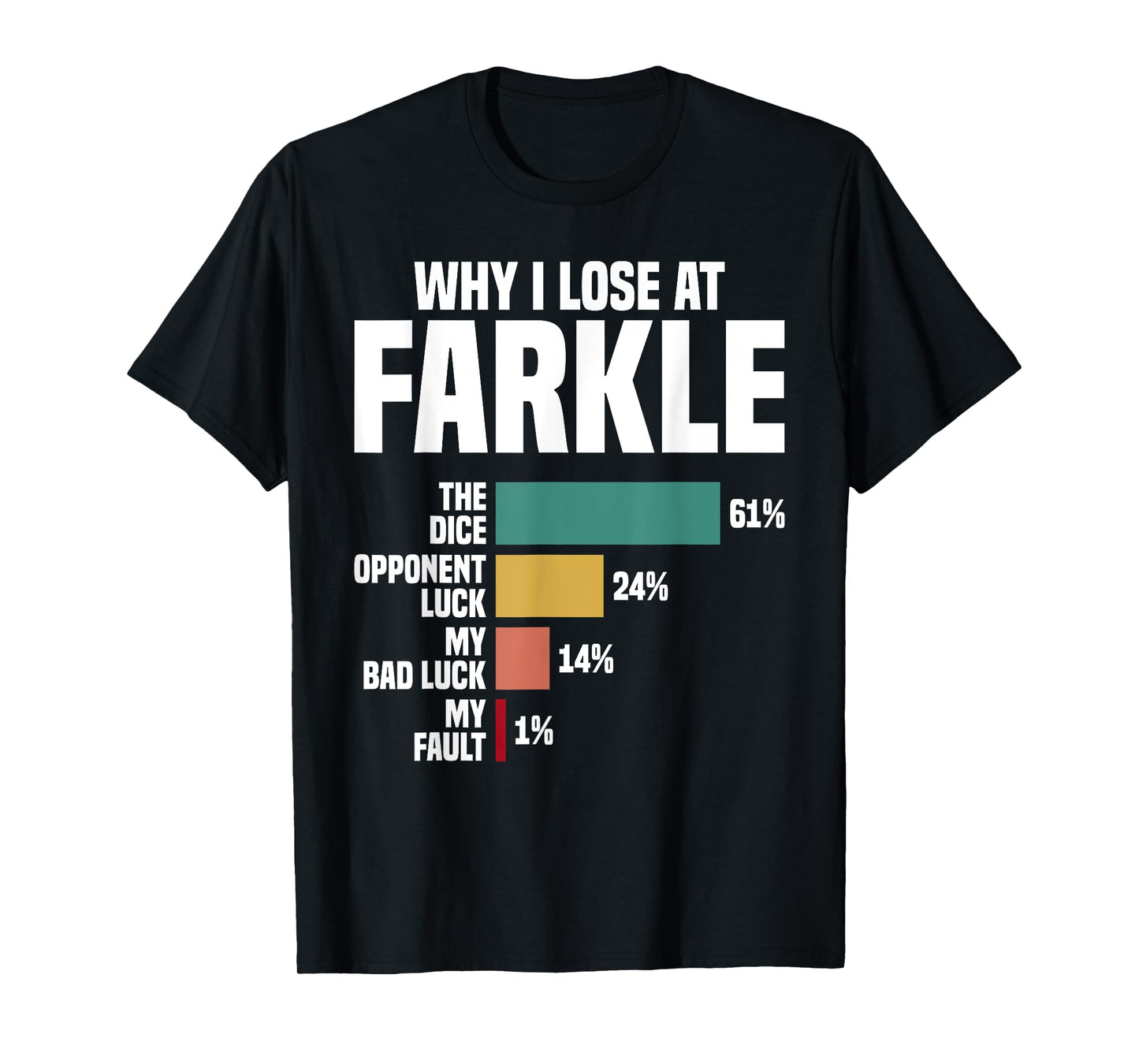 Farkle Player Tournament Queen Player Dice Farkle Dice Game T-Shirt