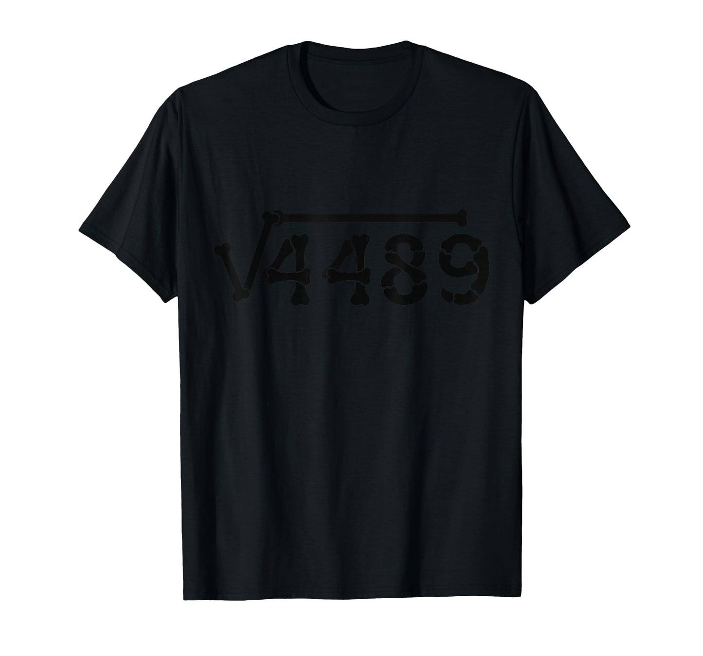 Square Root 4489 Six Seven 67 Meme Halloween Skeleton Math T-Shirt