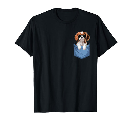 Cute Pocket Cavalier King Charles Spaniel Lover Dog Mom T-Shirt