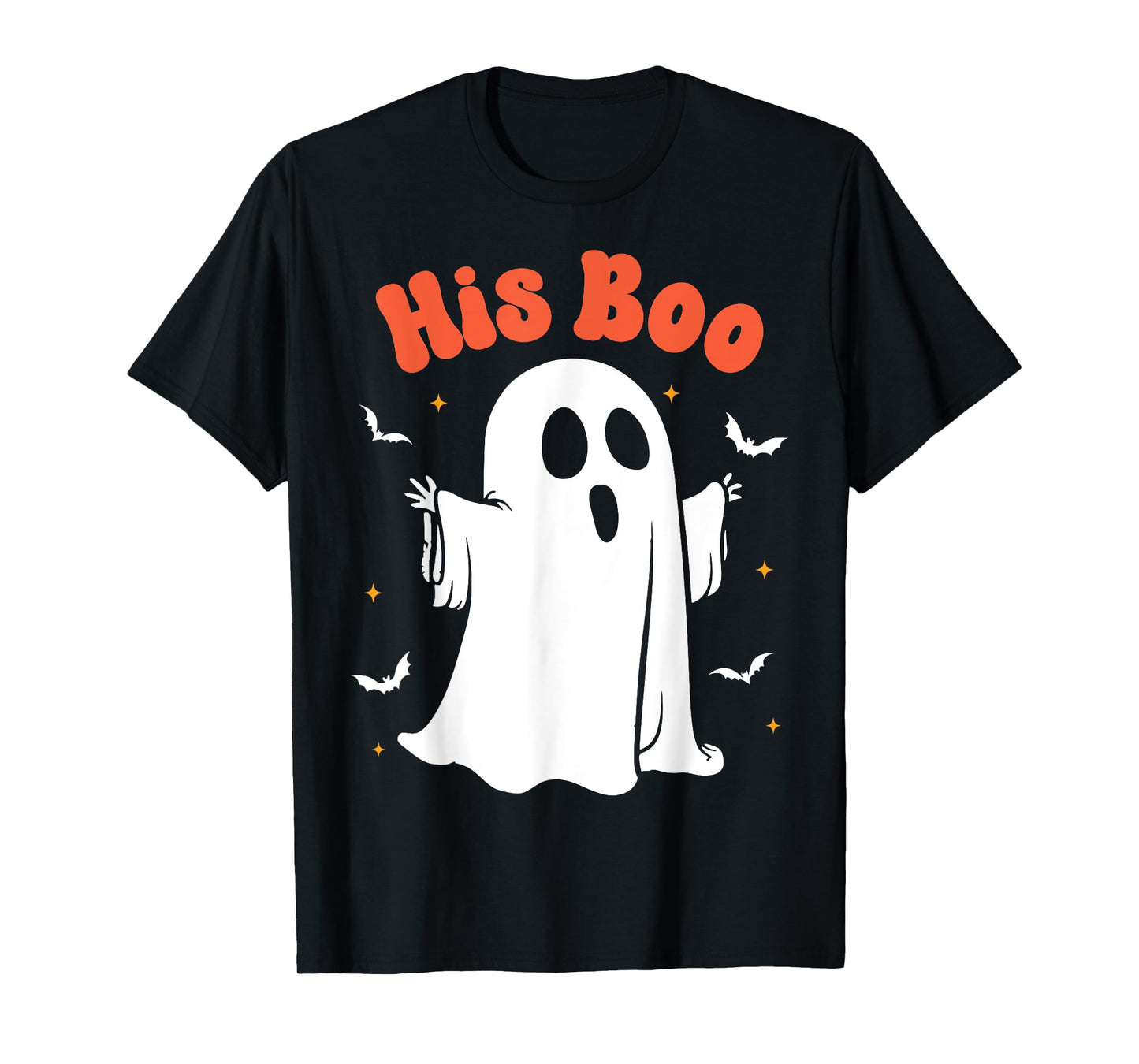 Her Boo & His Boo Funny Matching Halloween Pajama Couples T-Shirt