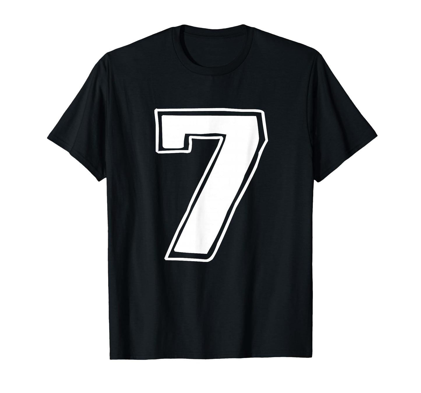 Number 7 Six Seven 6 7 Meme 67 Funny 7th Birthday 7 Years T-Shirt