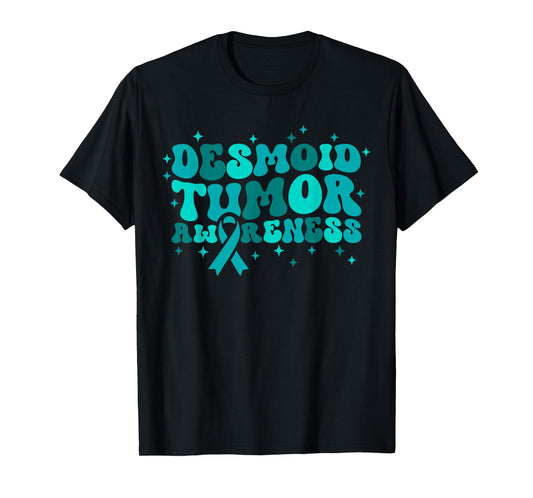 Desmoid Tumor Awareness Ribbon Support Quote T-Shirt