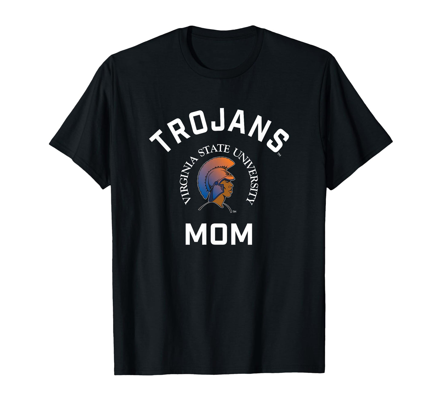 Virginia State University VSU Trojans Arched Mom T-Shirt