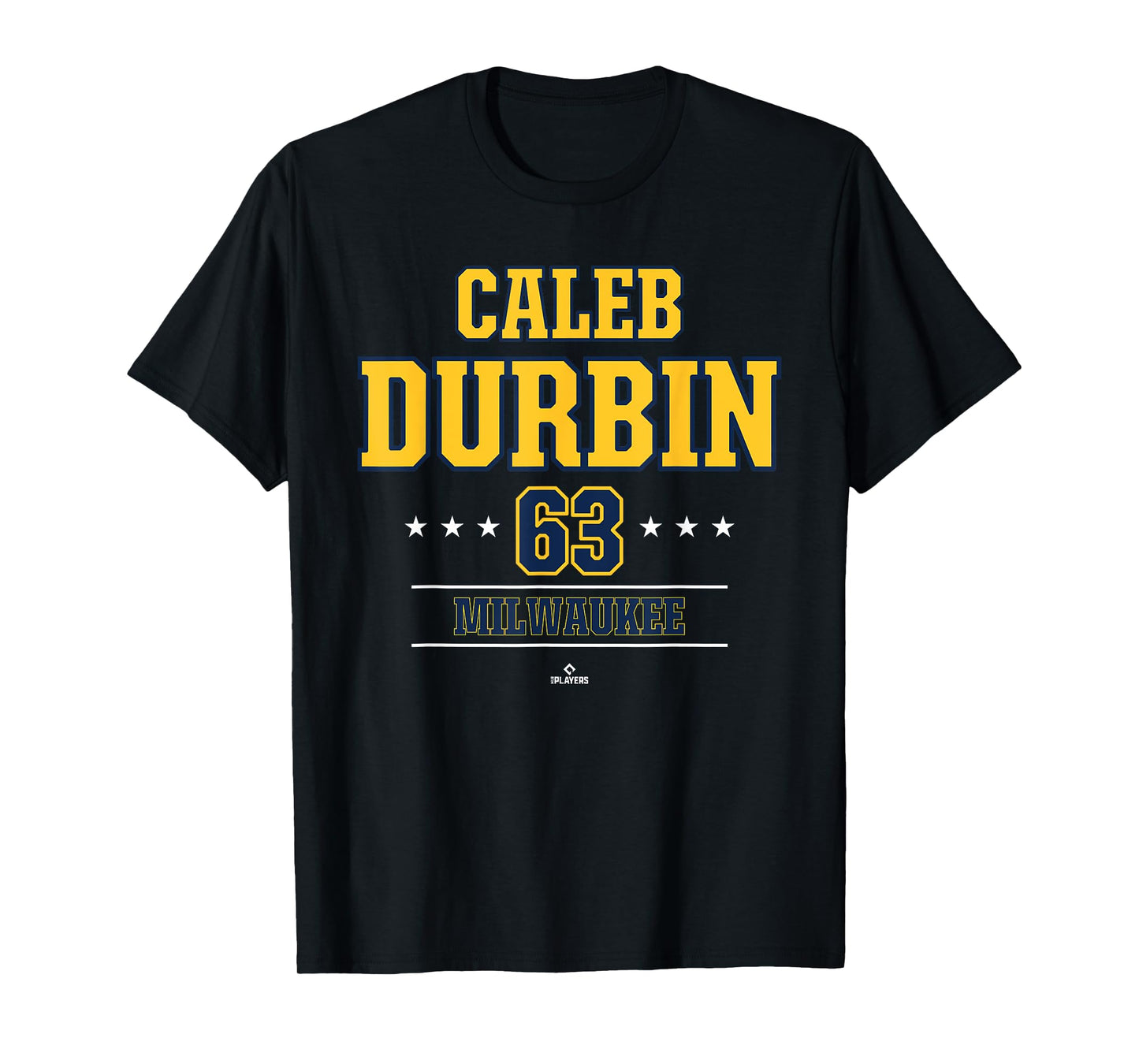 Baseball Star Caleb Durbin Milwaukee MLBPA T-Shirt