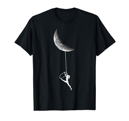 Aerial Moon Silks Lyra Circus Hoop Dancer lovers tee Design T-Shirt
