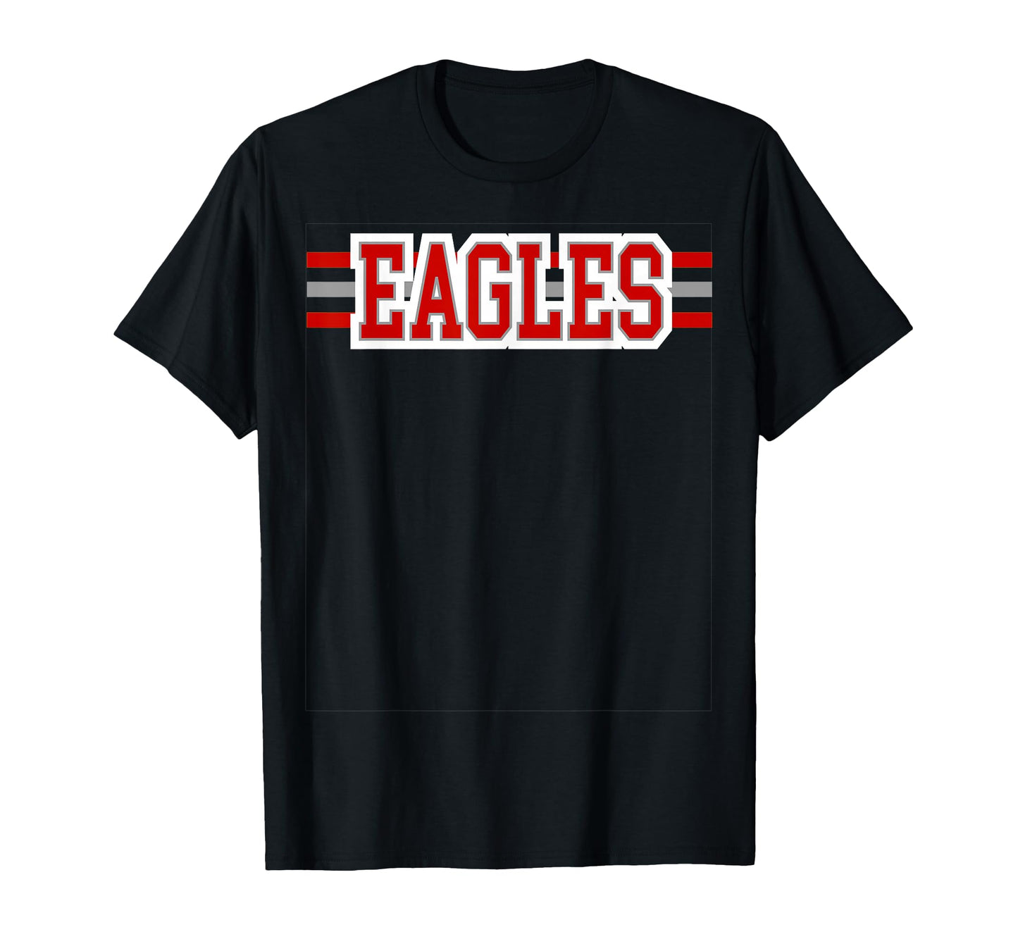 Eagles Red White School Spirit T-Shirt