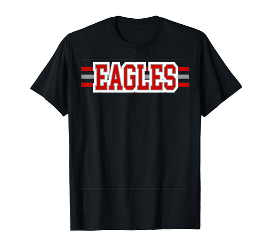 Eagles Red White School Spirit T-Shirt