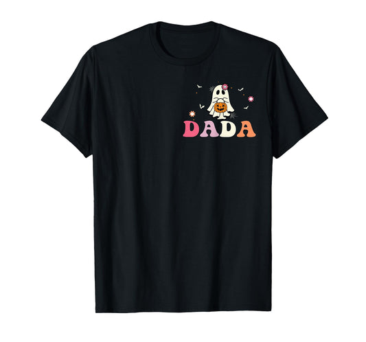 Dada Ghost Boo One Spooky Dad First Halloween Birthday Boy T-Shirt