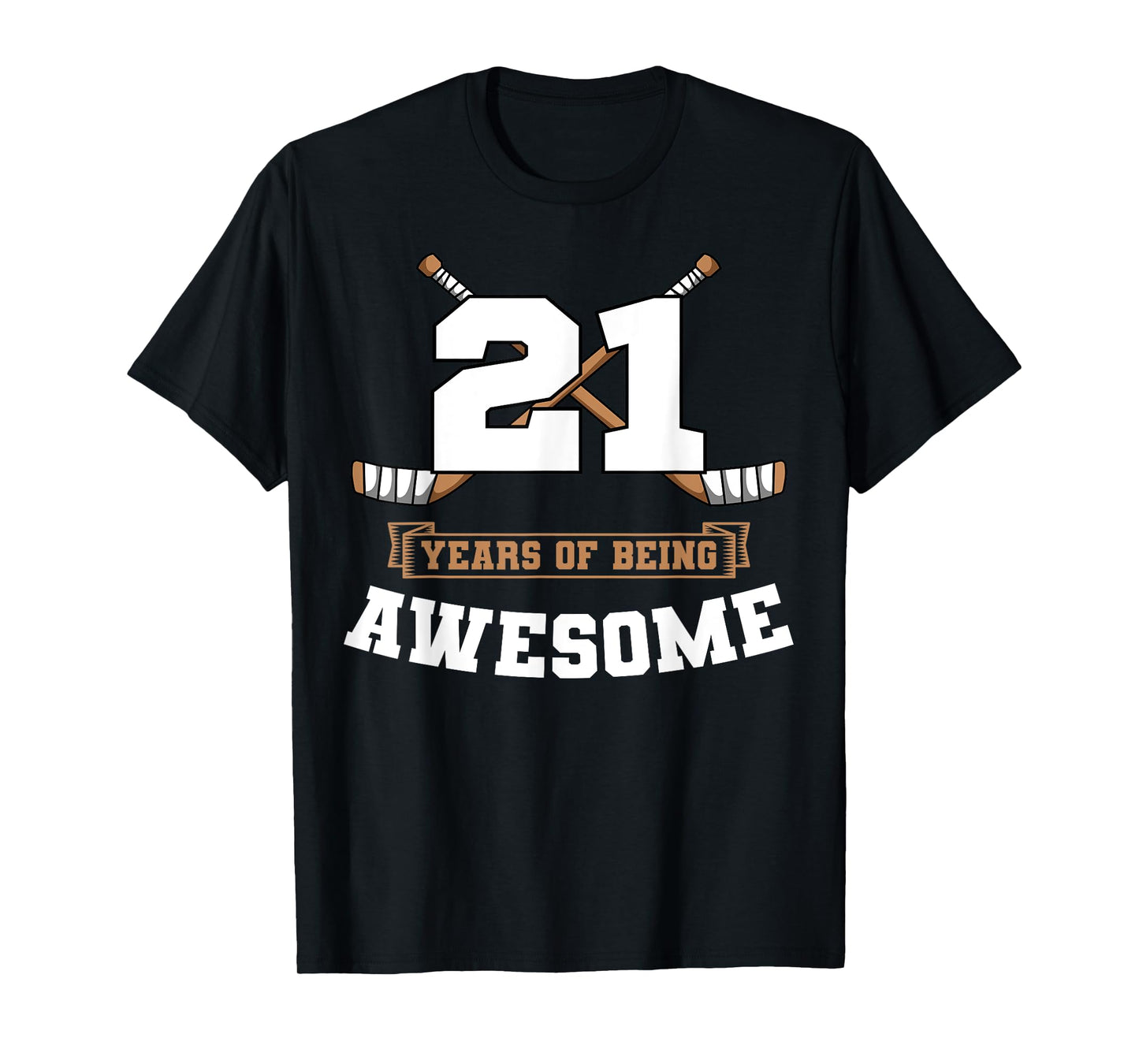 Ice Hockey 21st Birthday Sports Theme Party Goal Team Player T-Shirt