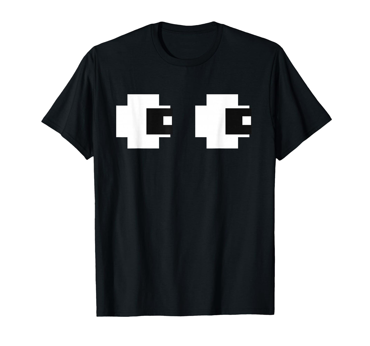 Retro Arcade Game Ghost Eyes Halloween Group Costume T-Shirt