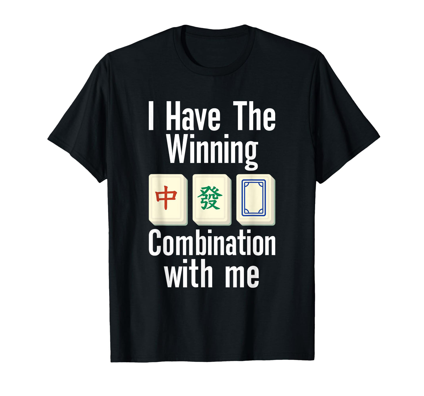 Chinese Game Player Mahjong Fan Cool Asian Tile Game T-Shirt