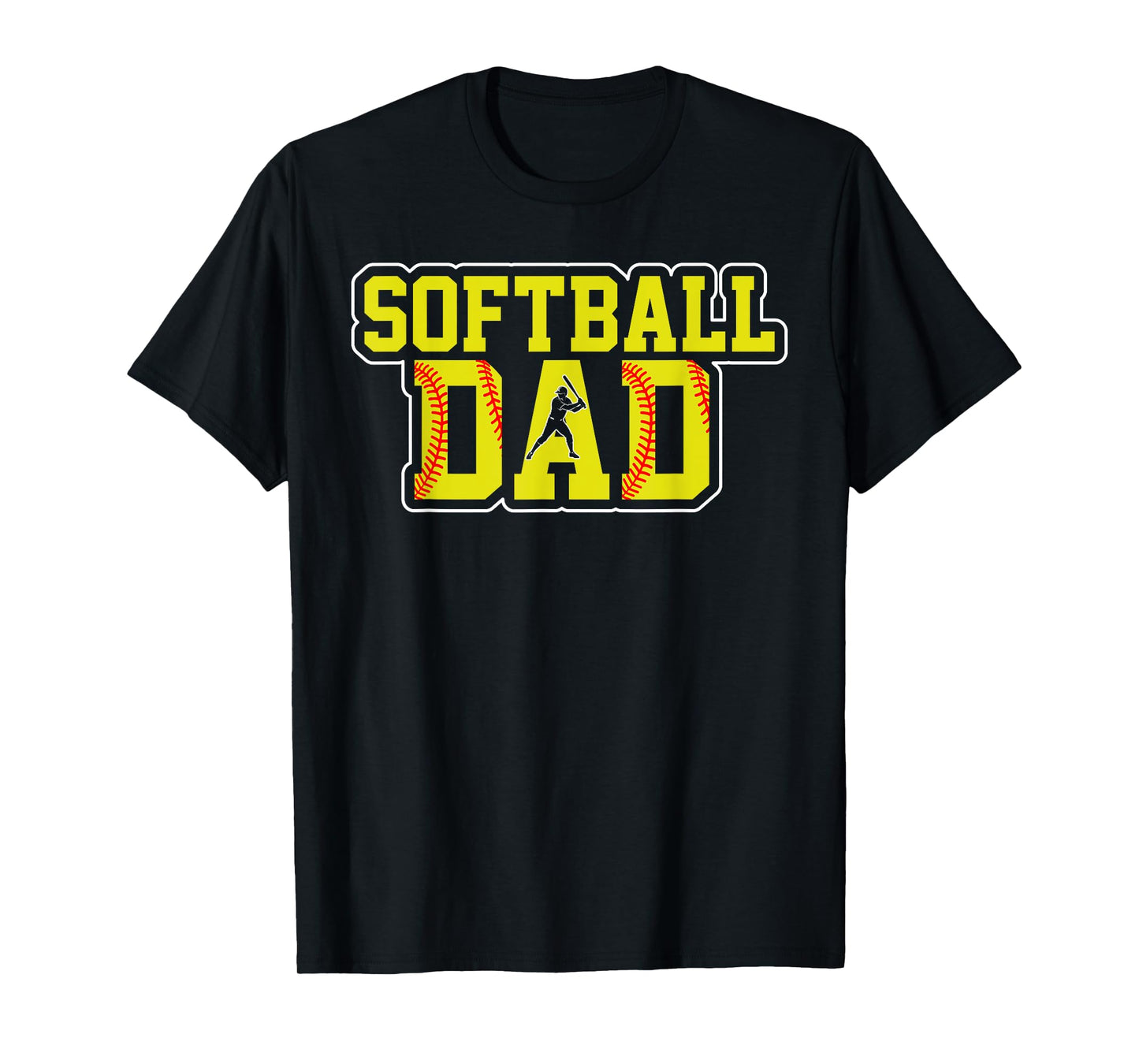 Retro Softball Dad Game Day Dad Father's Day Christmas T-Shirt