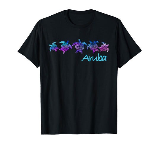 Aruba Beach Design / Tribal Turtle Gift T-Shirt